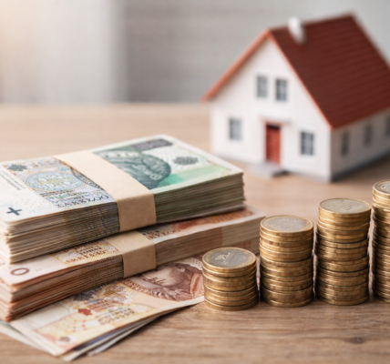 pieniądze w portfelu i oszczędności na koncie jako symbol majątku przeciętnego Polaka w 2026 roku