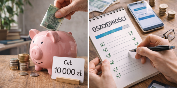 Oszczędzanie pieniędzy z celem 10 tysięcy złotych i planem finansowym