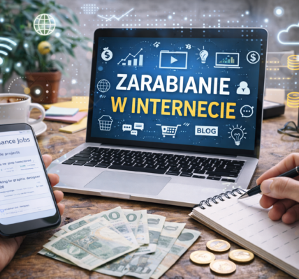 Praca przy laptopie i telefonie jako sposób na zarabianie w internecie
